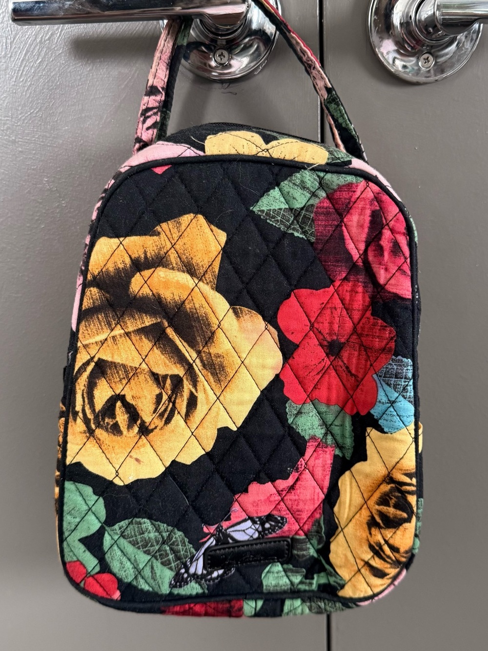 Vera Bradley Premium Cotton Floral Insulated Lunch Bag